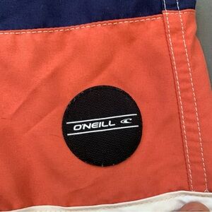O'Neill Orange and Blue Board Shorts Vibrant Swimwear